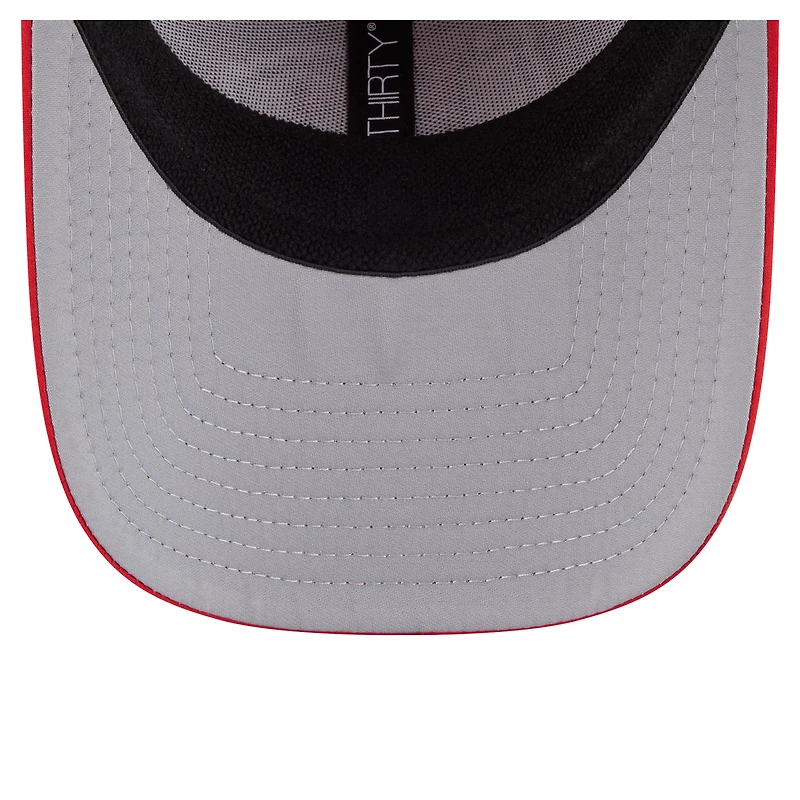 Casquette perforée 39THIRTY Flex rouge New Era pour homme des Kansas City Chiefs