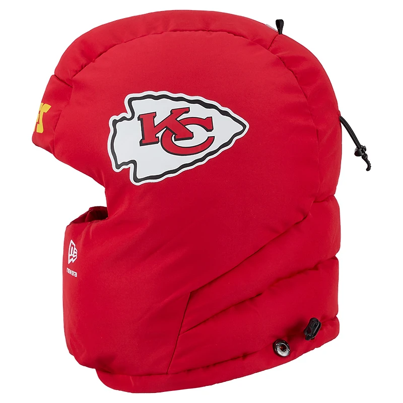 Cagoule matelassée rouge Kansas City Chiefs pour homme, New Era