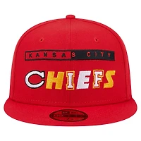 Men's New Era Red Kansas City Chiefs Ransom 59FIFTY Fitted Hat