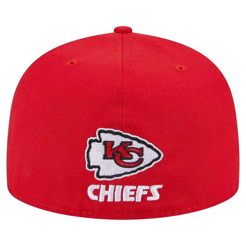 Men's New Era Red Kansas City Chiefs Ransom 59FIFTY Fitted Hat
