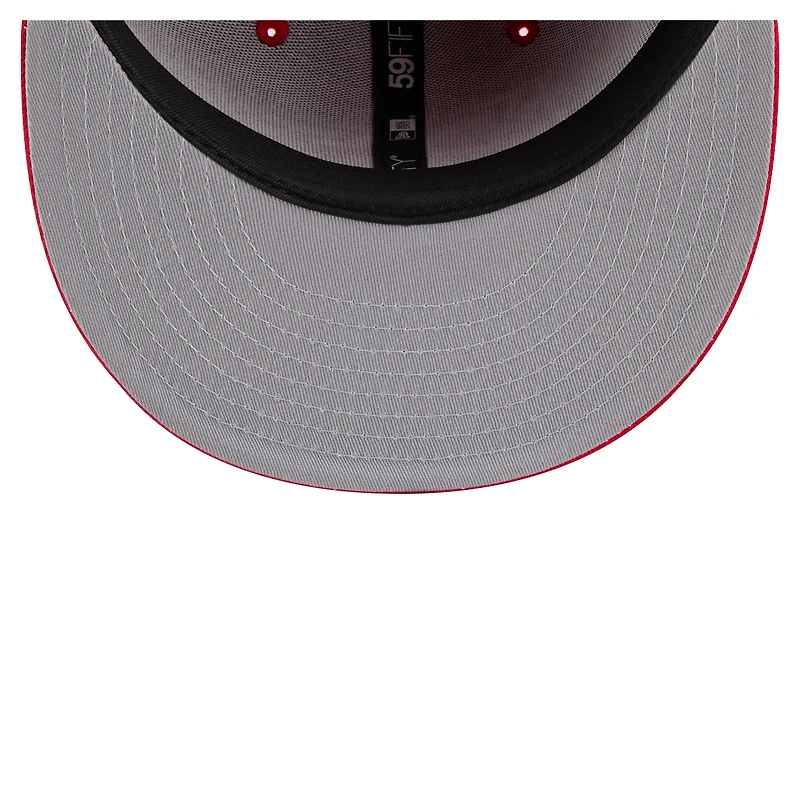 Casquette ajustée 59FIFTY rouge New Era Kansas City Chiefs State Stitch pour homme