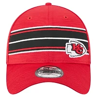 Men's New Era  Red Kansas City Chiefs Stripes 39THIRTY Flex Hat