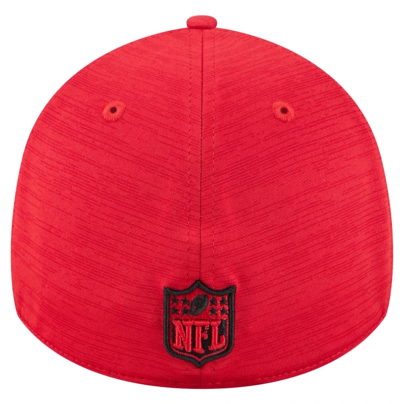 Casquette 39THIRTY Flex rouge à rayures des Kansas City Chiefs de New Era pour homme