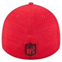 Casquette 39THIRTY Flex rouge à rayures des Kansas City Chiefs de New Era pour homme