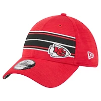 Casquette 39THIRTY Flex rouge à rayures des Kansas City Chiefs de New Era pour homme