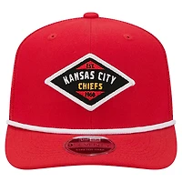 Casquette ajustable 9SEVENTY rouge New Era pour homme des Kansas City Chiefs