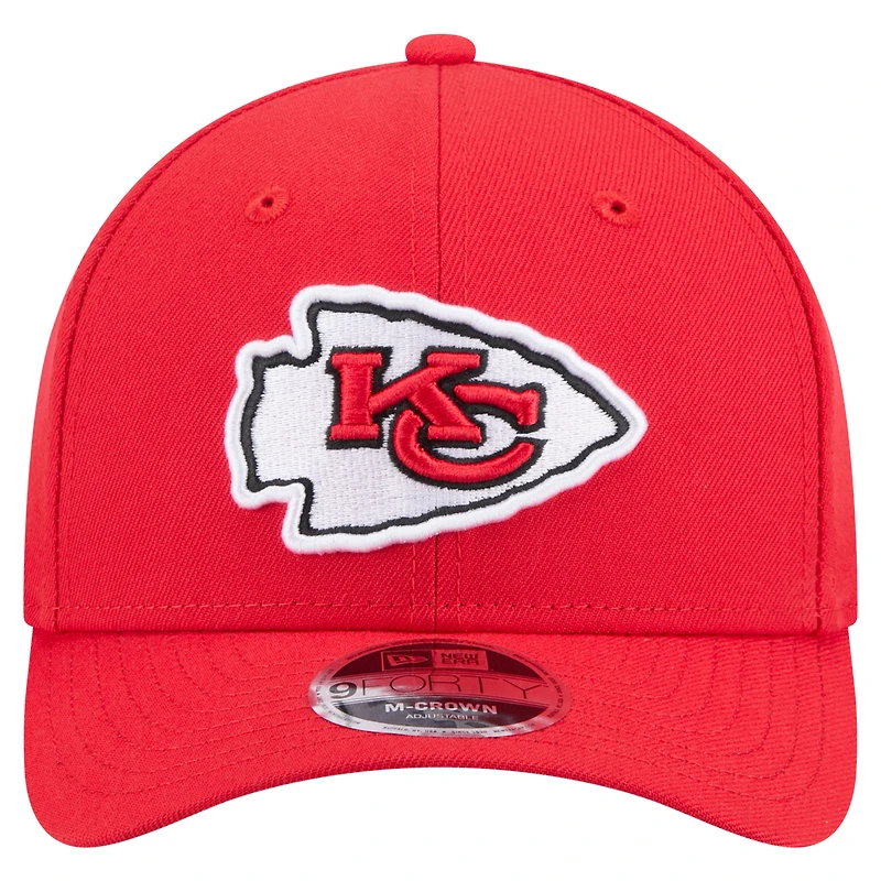 Casquette ajustable 9FORTY M-Crown rouge New Era pour homme, collection Team Chiefs des Kansas City