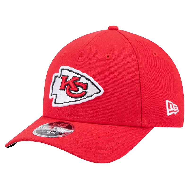 Casquette ajustable 9FORTY M-Crown rouge New Era pour homme, collection Team Chiefs des Kansas City