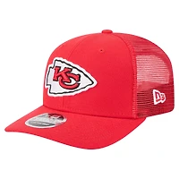 Casquette ajustable extensible à boutons-pression New Era rouge Kansas City Chiefs Team Collection 9SEVENTY pour homme