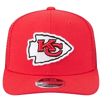 Casquette ajustable extensible à boutons-pression New Era rouge Kansas City Chiefs Team Collection 9SEVENTY pour homme
