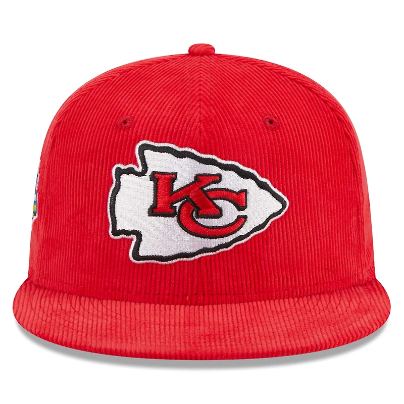 Casquette ajustée 59FIFTY rouge des Chiefs de Kansas City New Era pour hommes