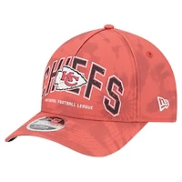 Men's New Era Red Kansas City Chiefs Tie Dye Fade 9Forty M-Crown A-Frame Adjustable Hat