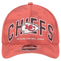 Men's New Era Red Kansas City Chiefs Tie Dye Fade 9Forty M-Crown A-Frame Adjustable Hat