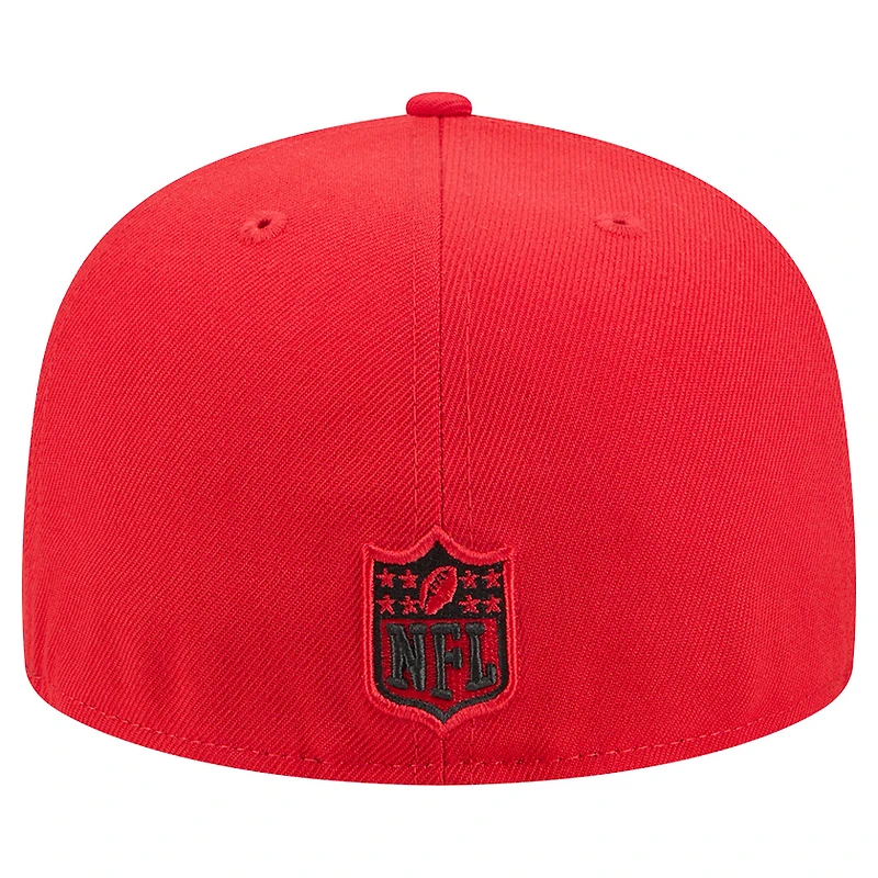 Casquette ajustée Tri-Hit 59FIFTY rouge des Kansas City Chiefs de New Era pour homme