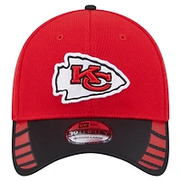 Men's New Era Red Kansas City Chiefs Visor Hit 39THIRTY Flex Hat