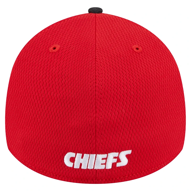 Men's New Era Red Kansas City Chiefs Visor Hit 39THIRTY Flex Hat