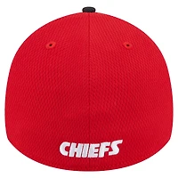 Men's New Era Red Kansas City Chiefs Visor Hit 39THIRTY Flex Hat