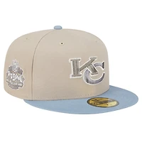 Men's New Era Stone/Light Blue Kansas City Chiefs Originals Lifestyle Two-Tone 59FIFTY Fitted Hat