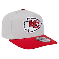 Men's New Era Stone Kansas City Chiefs Decent 9FIFTY A-Frame Snapback Hat