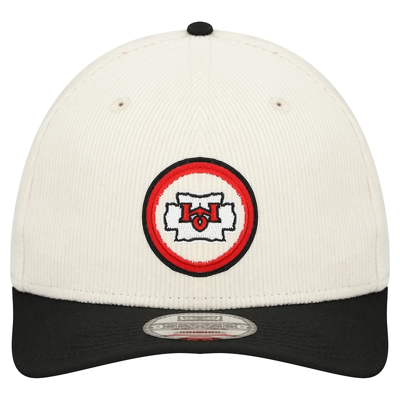 Men's New Era  Stone Kansas City Chiefs  Loyal Corduroy 9SEVENTY Adjustable Hat