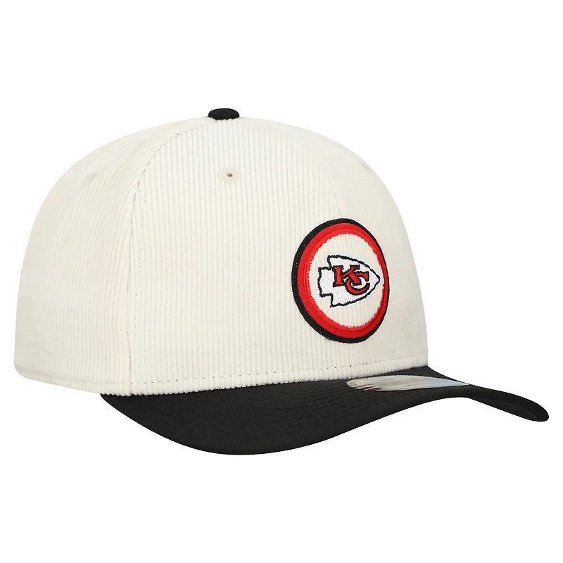 Casquette ajustable en velours côtelé 9SEVENTY pour homme New Era Stone Kansas City Chiefs