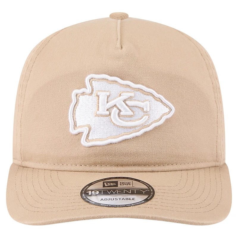 Casquette ajustable 19TWENTY pour homme New Era Tan Kansas City Chiefs