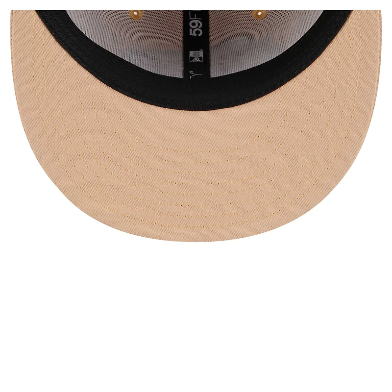 Men's New Era Tan Kansas City Chiefs Candied Pecan 59FIFTY Fitted Hat