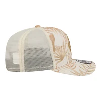 Men's New Era  Tan Kansas City Chiefs Tonal Palm COOLERA 9SEVENTY Adjustable Trucker Hat
