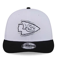Men's New Era  White/Black Kansas City Chiefs 2026 NFL Draft Pre-Curved 9FIFTY Snapback Hat