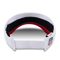 Men's New Era White/Red Kansas City Chiefs 2024 NFL Training Camp Adjustable Visor