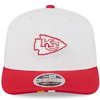 Men's New Era  White/Red Kansas City Chiefs 2025 NFL Training Camp 9SEVENTY Adjustable Hat