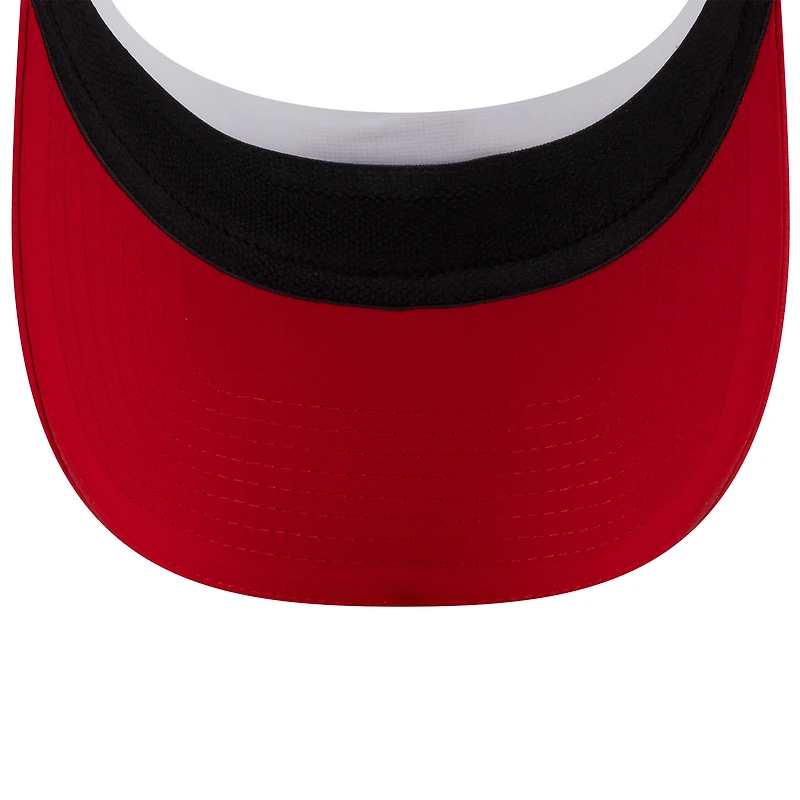 Men's New Era White/Red Kansas City Chiefs 2025 NFL Training Camp Adjustable Visor