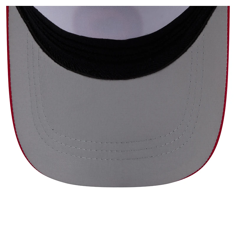 Men's New Era White/Red Kansas City Chiefs Patch 39THIRTY A-Frame M-Crown Perforated Flex Hat