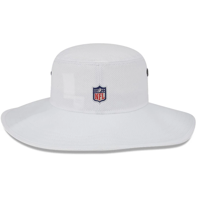 Bob Panama New Era blanc pour homme, camp d'entraînement NFL 2023 des Kansas City Chiefs