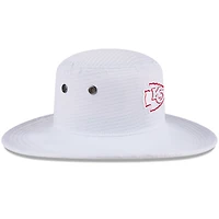 Men's New Era White Kansas City Chiefs 2024 NFL Training Camp Panama Bucket Hat
