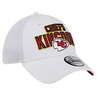 Casquette flexible 39THIRTY New Era pour hommes, Kansas City Chiefs Breakers, blanche