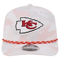Men's New Era  White Kansas City Chiefs Camo Rope 9SEVENTY Adjustable Hat