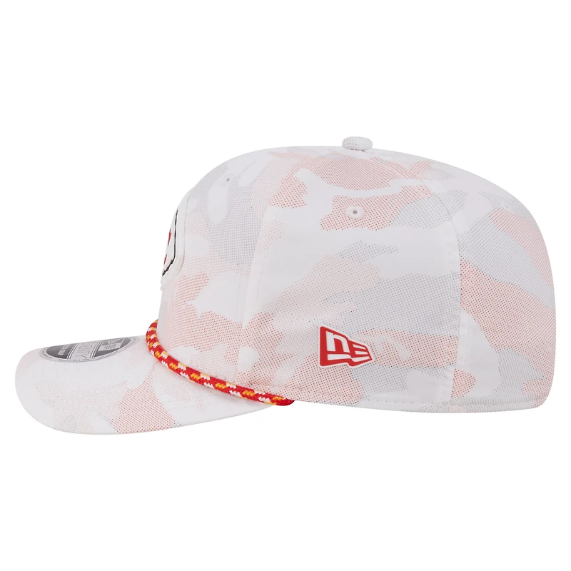 Men's New Era White Kansas City Chiefs Camo Rope 9SEVENTY Adjustable Hat
