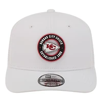 Casquette ajustable New Era blanche Kansas City Chiefs COOLERA 9SEVENTY pour homme
