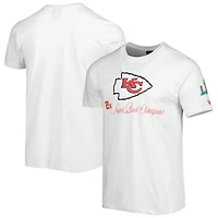 T-shirt pour homme New Era blanc Kansas City Chiefs Historic Champs