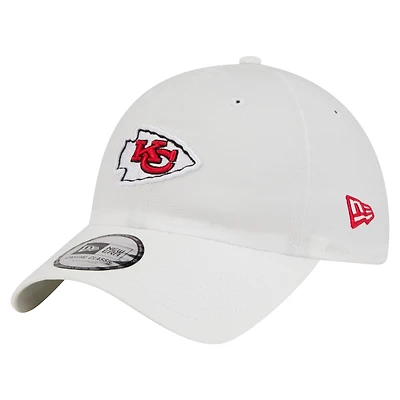 Men's New Era White Kansas City Chiefs Ripstop Casual Classic Adjustable Hat