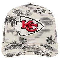 Men's New Era White Kansas City Chiefs Tropics 19TWENTY Adjustable Hat
