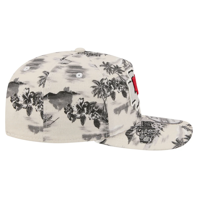 Men's New Era White Kansas City Chiefs Tropics 19TWENTY Adjustable Hat
