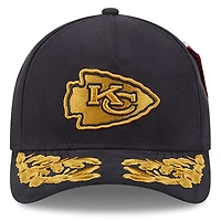 Casquette ajustable A-Frame 9FORTY noire New Era x Alpha Industries pour homme des Kansas City Chiefs