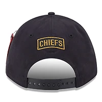 Men's New Era x Alpha Industries  Black Kansas City Chiefs A-Frame 9FORTY Adjustable Hat