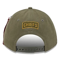 Casquette ajustable A-Frame 9FORTY olive des Kansas City Chiefs pour homme New Era x Alpha Industries
