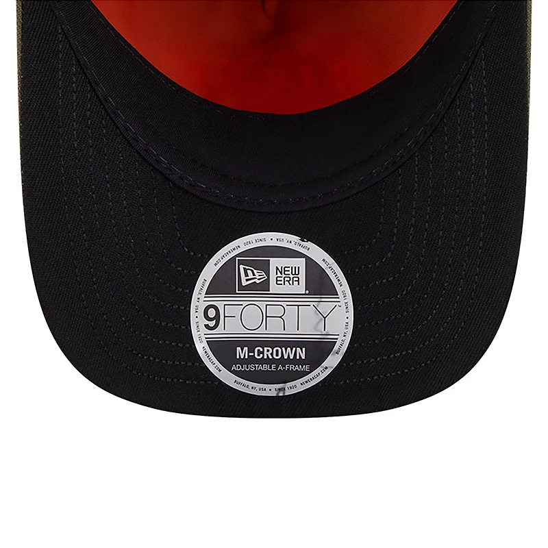 Men's New Era x Alpha Industries  Olive Kansas City Chiefs A-Frame 9FORTY Adjustable Hat