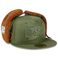 Casquette ajustée 59FIFTY olive Kansas City Chiefs pour homme New Era x Alpha Industries