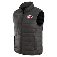 Men's NFL x Darius Rucker Collection by Fanatics Black Kansas City Chiefs Packable Full-Zip Vest with Travel Bag
