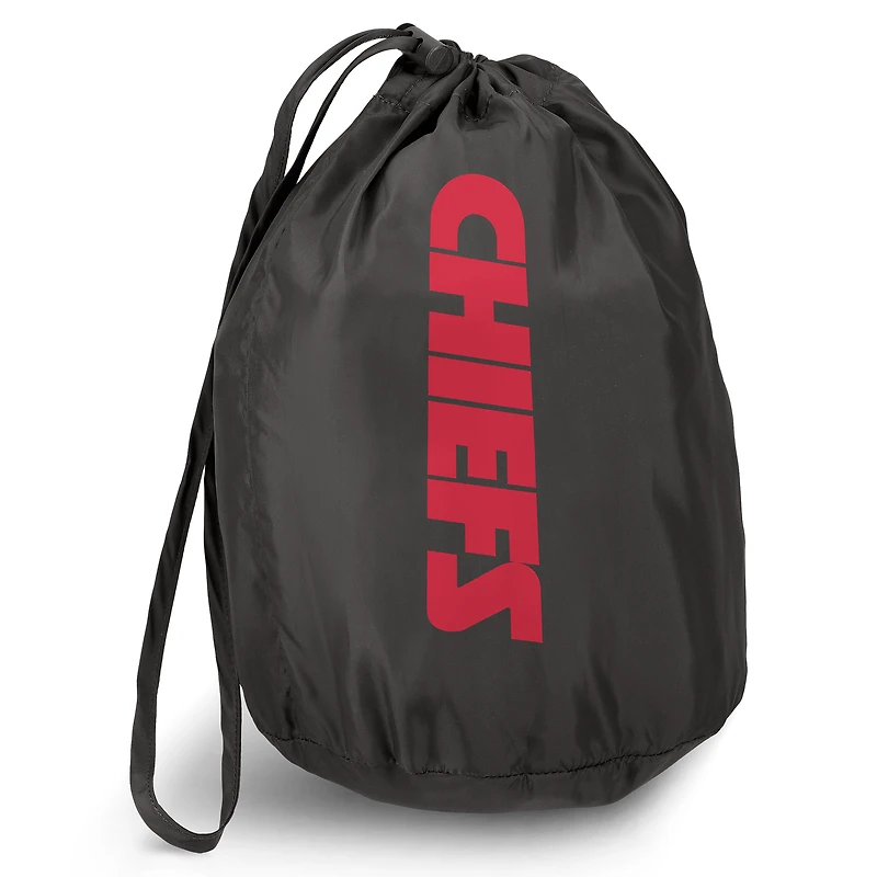 Men's NFL x Darius Rucker Collection by Fanatics Black Kansas City Chiefs Packable Full-Zip Vest with Travel Bag